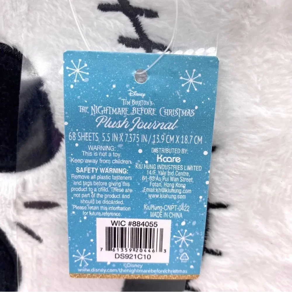 The Nightmare Before Christmas Plush Jack Skellington Journal New